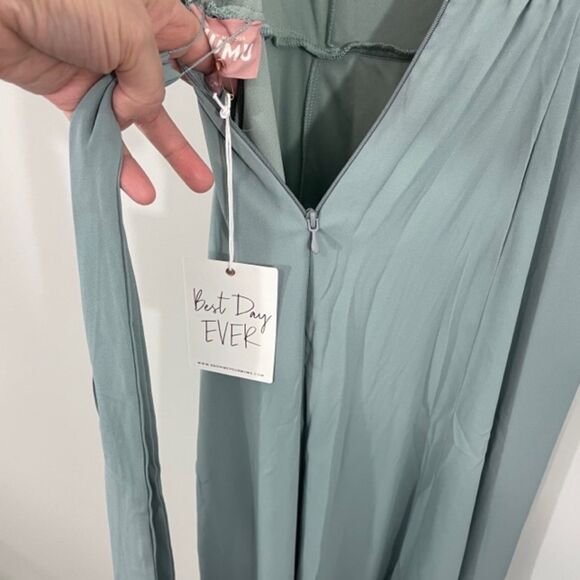 NWT Show Me Your MuMu Jenn V-Neck Sleeveless Bridesmaid Maxi Dress Size Small - Picture 8 of 12